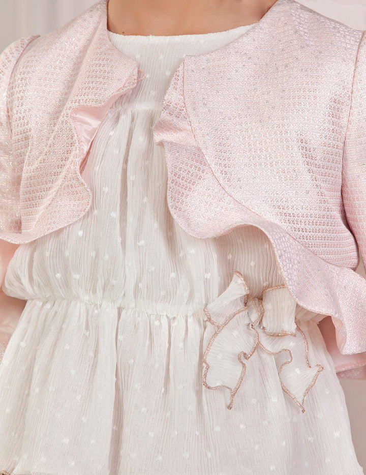 Pink Jacquard Jacket