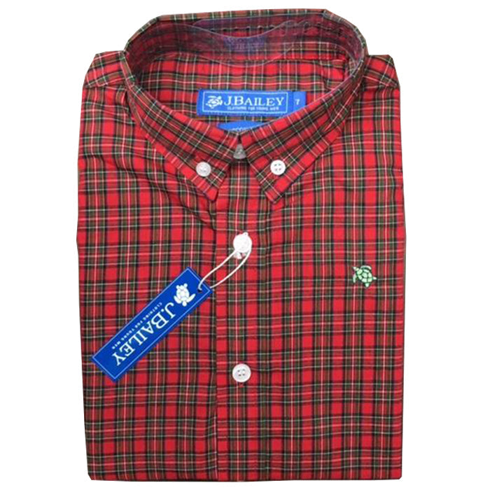 Berry Plaid Roscoe Button Down Shirt