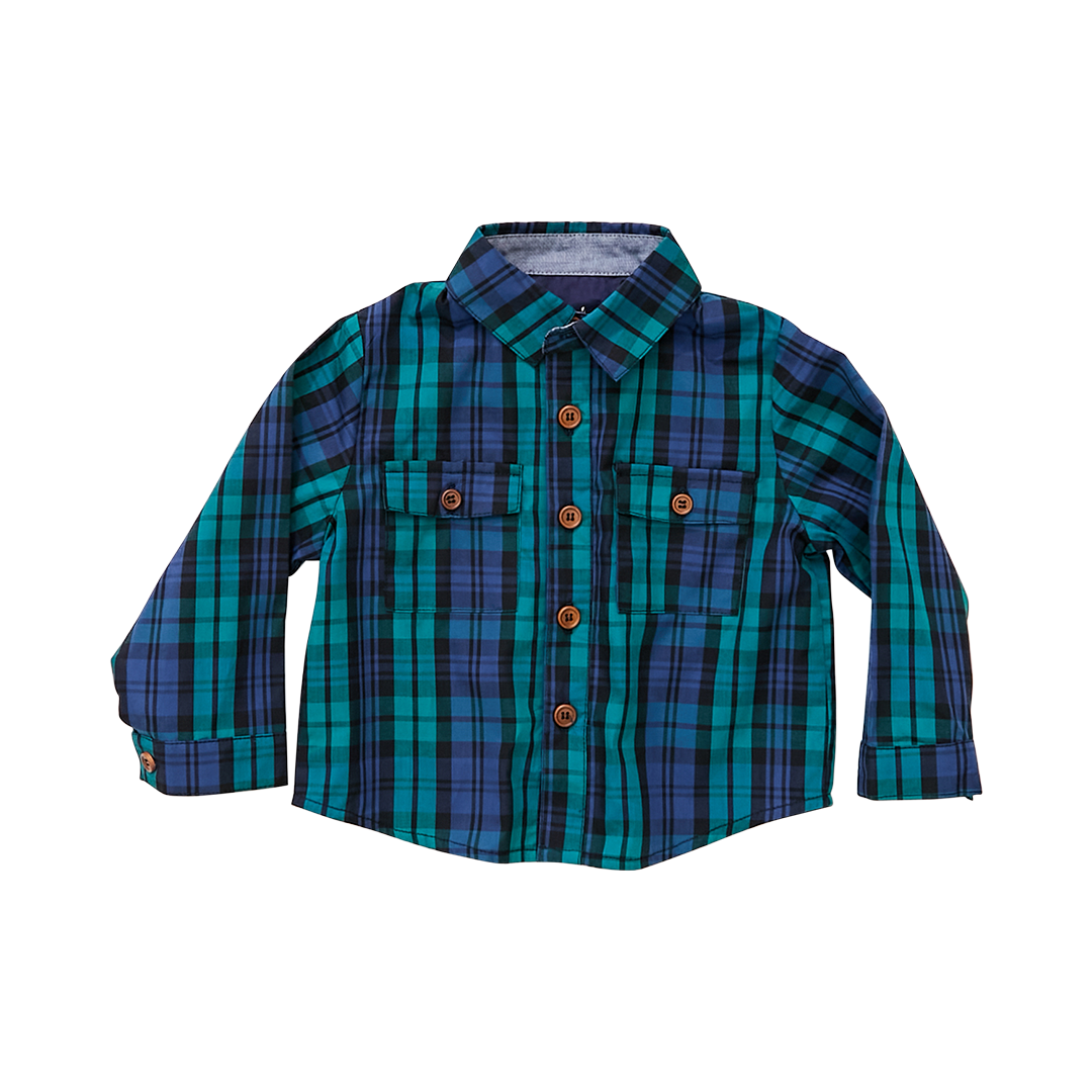 Blackwatch Tartan Baby Jack Shirt