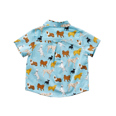 Milky Blue Dogs Jack Shirt