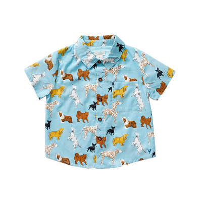 Milky Blue Dogs Jack Shirt