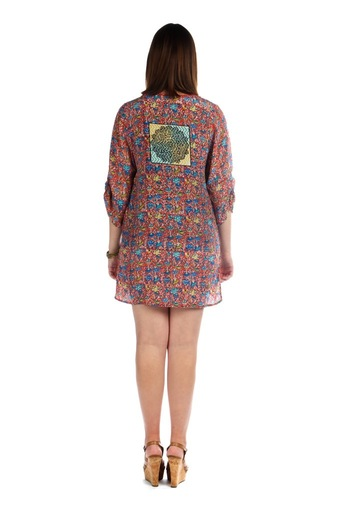 Sasha Red Floral Tunic