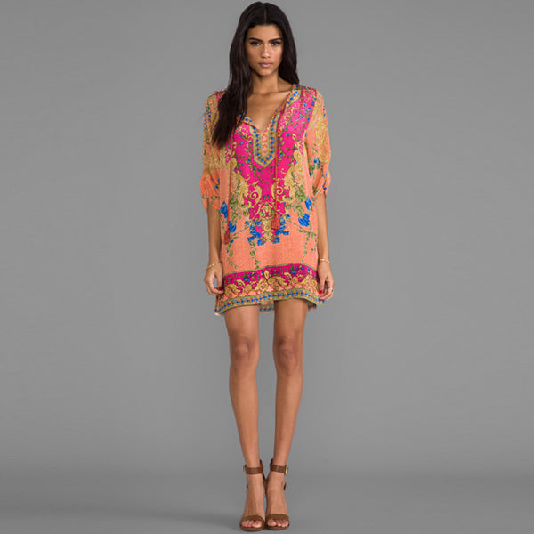 Coral Chloe Dress