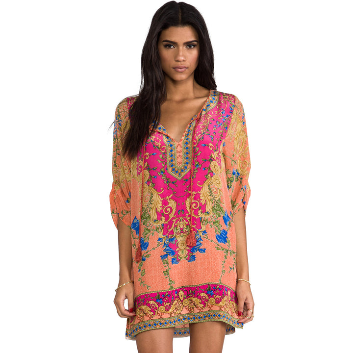 Coral Chloe Dress