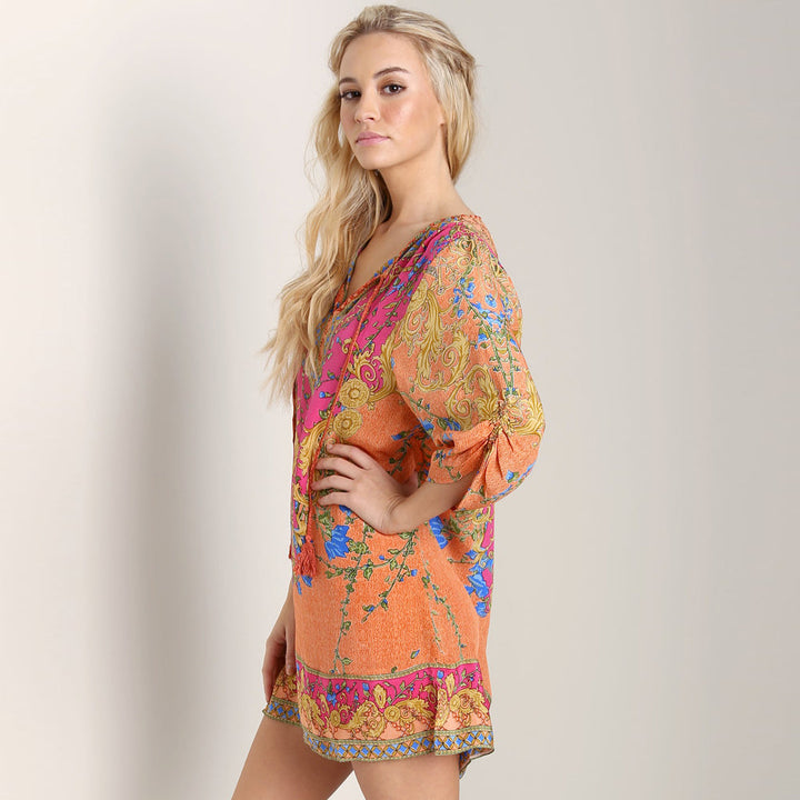 Coral Chloe Dress