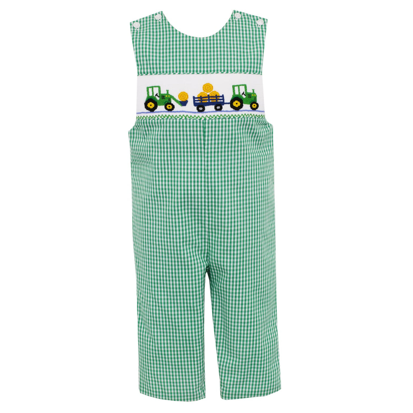 Green Check Tractor Long John John